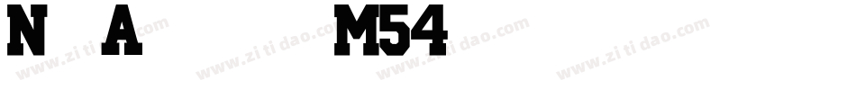 New Athletic M54字体转换